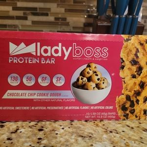 New Unopened Box LadyBoss Choc. Chip Bars